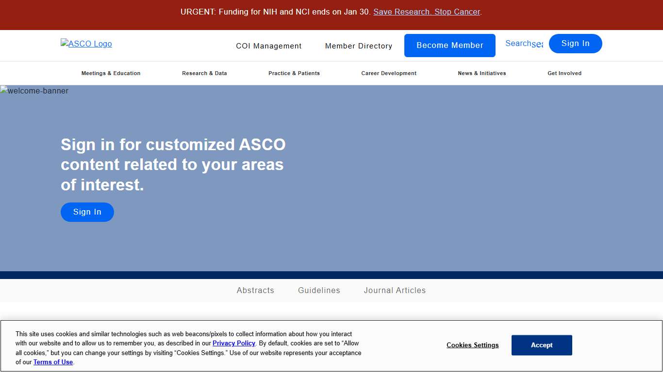 American Society of Clinical Oncology - ASCO